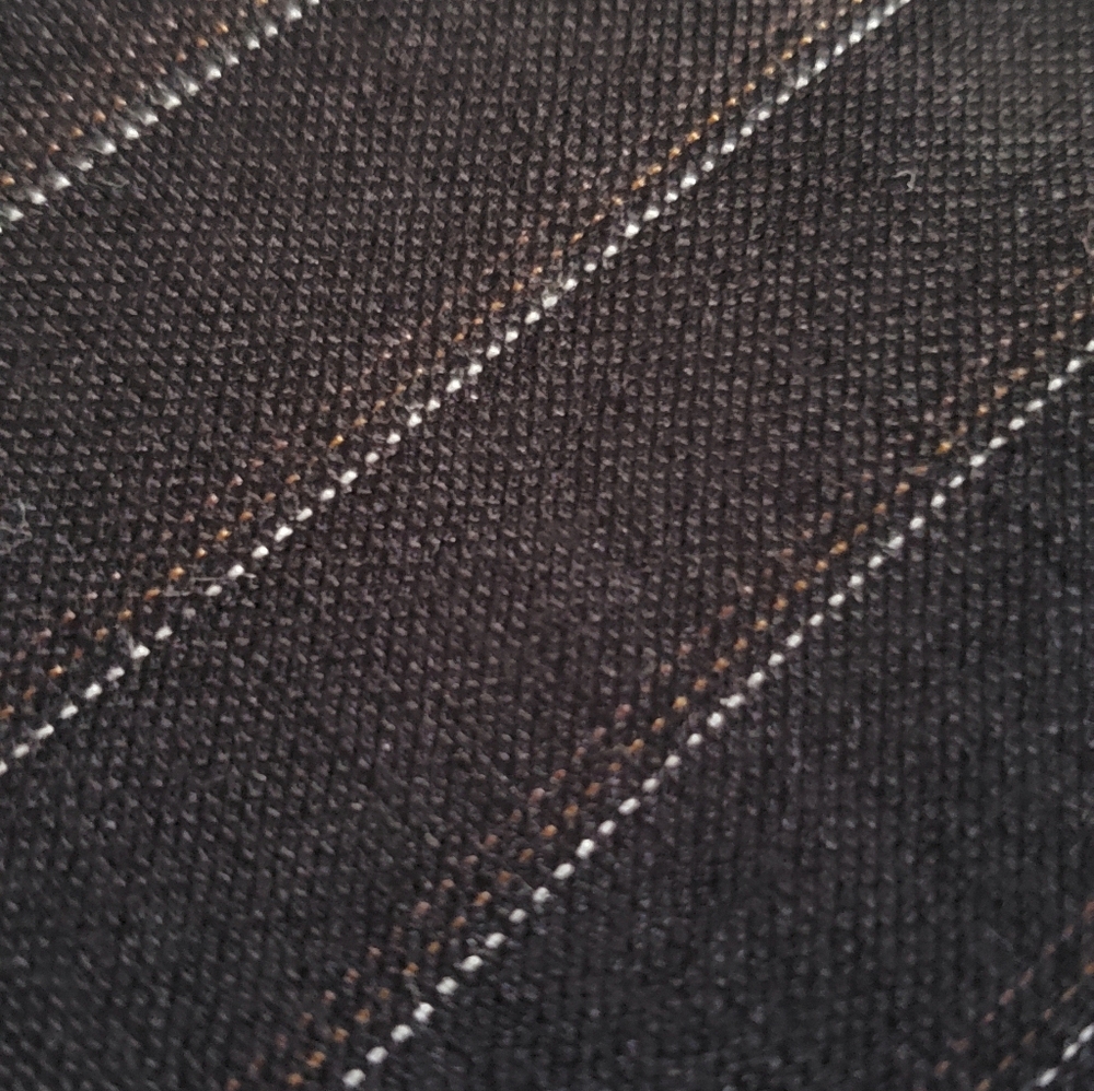 BCBGMaxazria Wool Wide Leg Trouser Pinstripe Dress Pants Size 8 Black - Picture 4 of 10